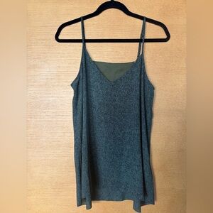 V-Neck Olive Green Printed Cami Top